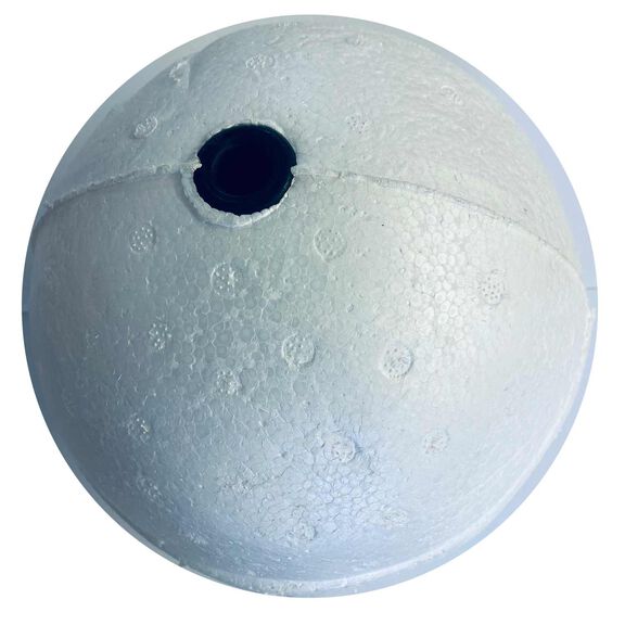 7 1/2" Round Styrofoam Float, White image number 0