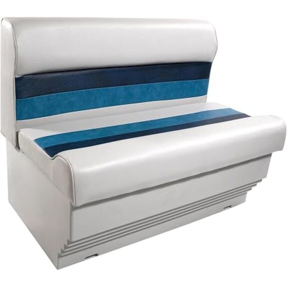 Premium Series 37" Pontoon Bench Seat Cushion Set With Base image number 0