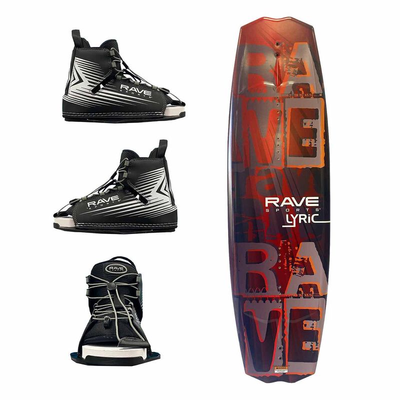 Rave Sports Lyric Red Wakeboard and Bindings Package | by West Marine