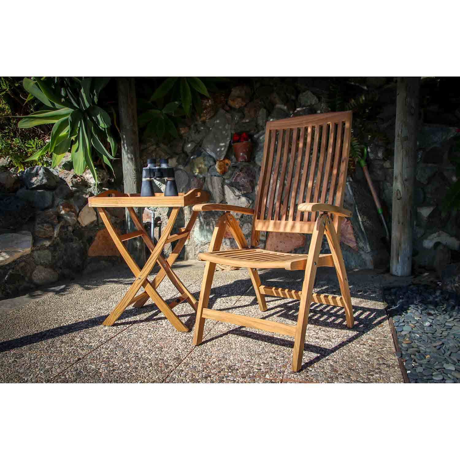 SeaTeak Weatherly Deck Chair - Thumbnail 4