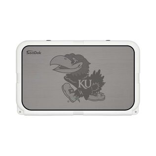 SeaDek Cooler Pad - Collegiate Collection - Fits YETI Tundra 45 - Storm Gray / Black, University of Kansas