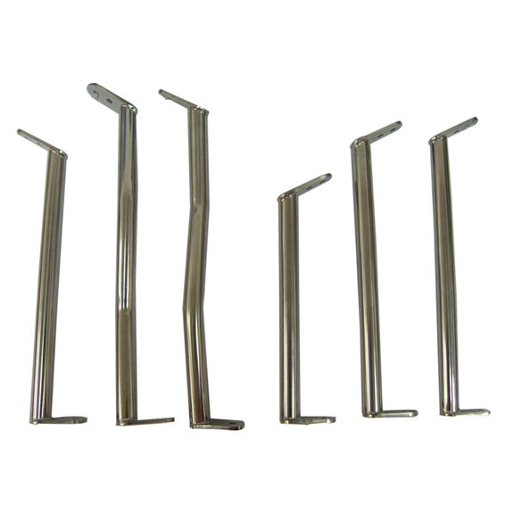 9" Length 316 Stainless Steel Straight Windshield Stanchion image number 0