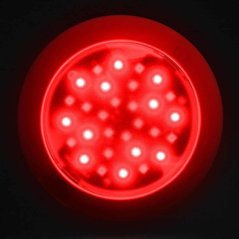 5 1/2" Waterproof LED Dome Light, Red/White image number 3
