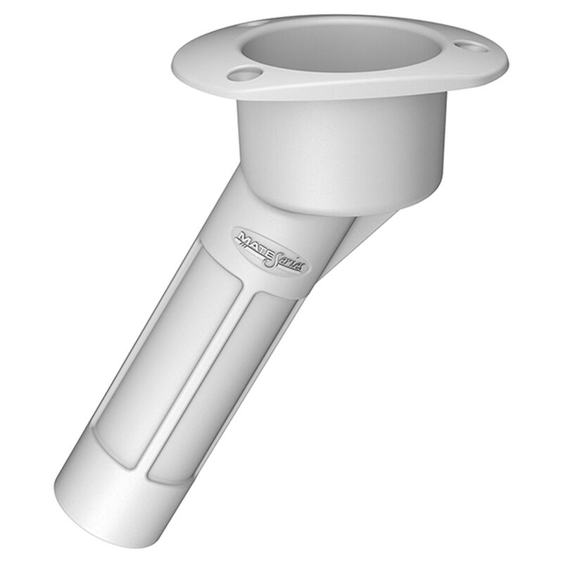 MATE SERIES Combination Rod and Cup Holder, ABS Plastic, White, Oval