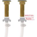 Trinidad Folding Faucet, Hot/Cold Mixer, Angled Spout, Chrome image number 7