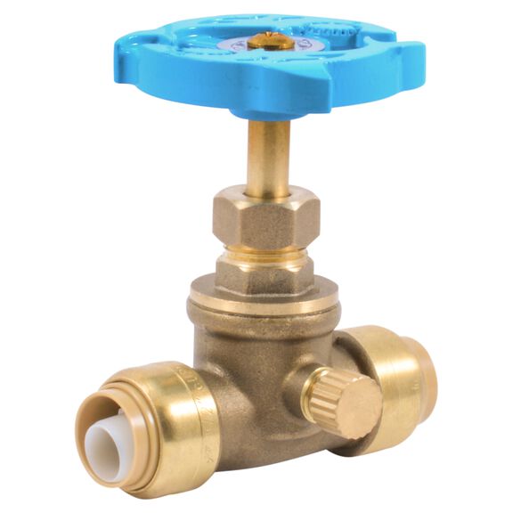 SharkBite Stop Valve with Drain/Vent, 1/2" image number 2