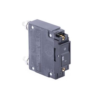 Circuit Breaker, Rocker, Flat, Single Pole, 50A