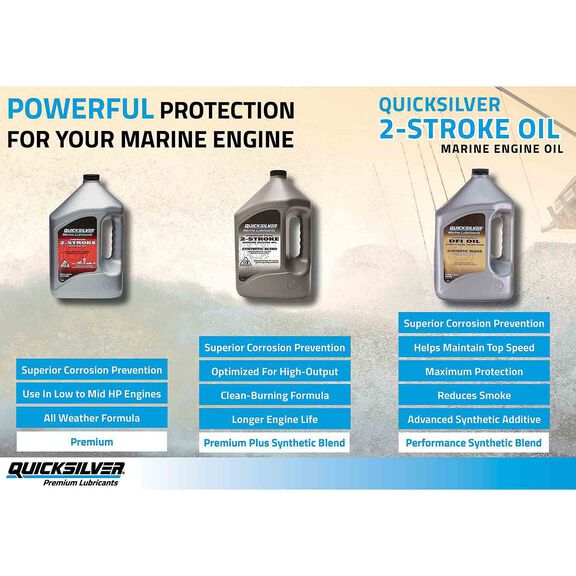 Premium 2-Cycle TC-W3 Outboard Oil, 1 Gallon image number 3