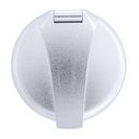 Recessed Shower Chrome Cup & Lid, Hammer-Head Arctic White Sprayer, 6' White Rubber Hose image number 7