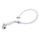 Deck-Mount Sprayer Classic Warm White Sprayer, 10' White Rubber Hose, Low Profile Holder image number 1