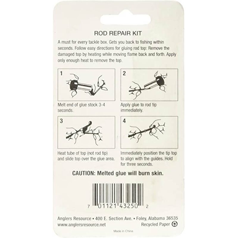 Fishing Rod Tip Repair Kit, Black image number null