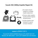 Quicksilver 8M6012815 Impeller Repair Kit - Suzuki 250-300hp image number 1