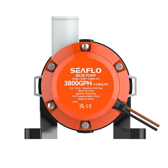 SEAFLO 3800 GPH General Purpose Pump &ndash; 12V, High-Capacity Marine Utility Pump for Fast Water Transfer image number 3