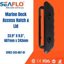 SEAFLO 23.9" x 9.5" Black Rectangular Deck Access Hatch image number 3