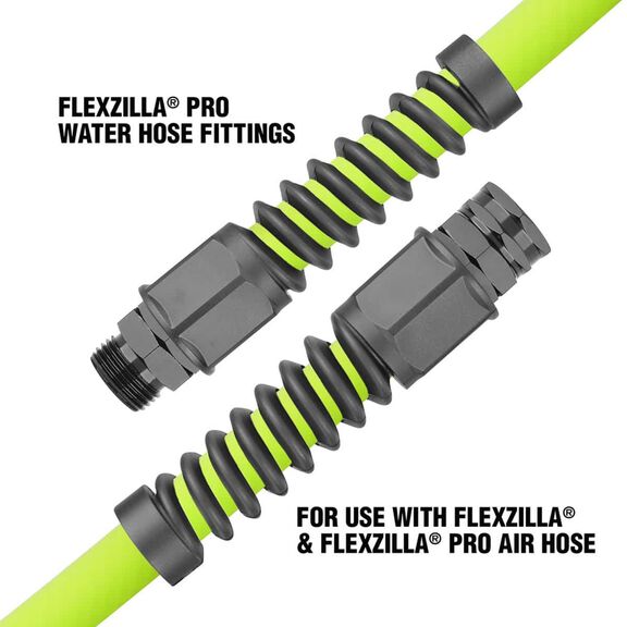 Flexzilla Pro Water Hose Male Reusable Fitting 5/8" Barb 3/4" Male GHT image number 1