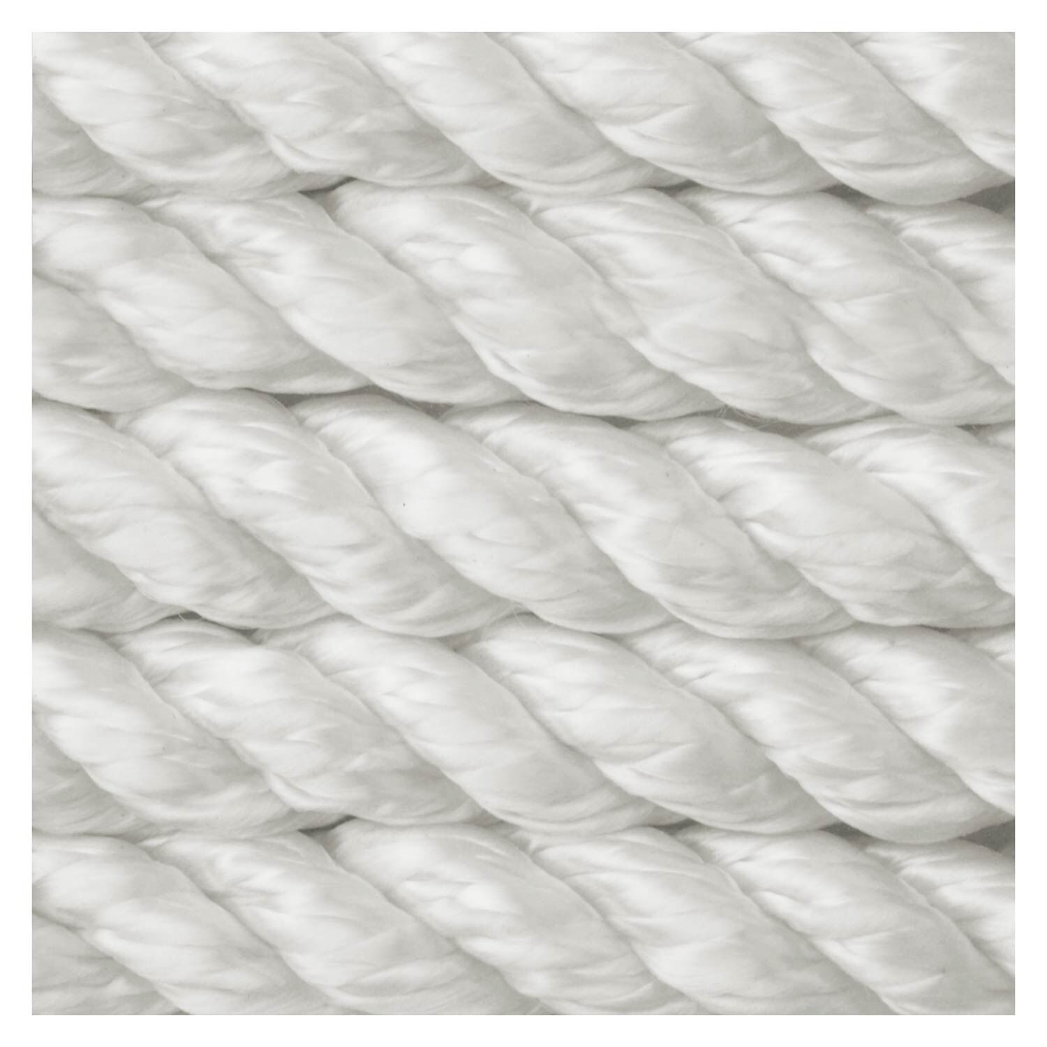 1/2" x 25' Dock Line, 3-Strand Nylon, White