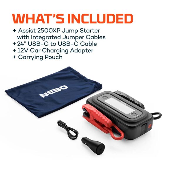 NEBO Assist&reg; 2500XP Jump Starter with 3 Mode Flood Light image number 6