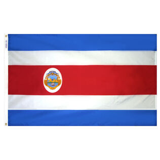 12" x 18" Costa Rica Courtesy Flag