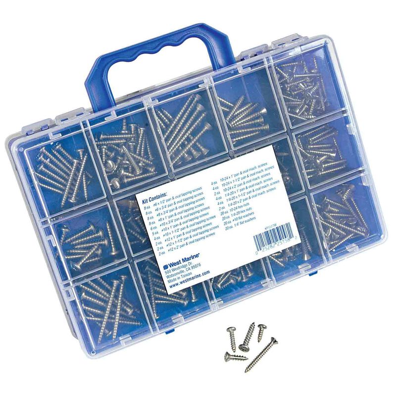 WEST MARINE Ultimate Stainless Steel Fastener Kit, 750Pack West Marine