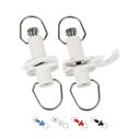 BLUEWING Progressively Tunable Premium Outrigger Release Clip, White, 2pcs image number 0