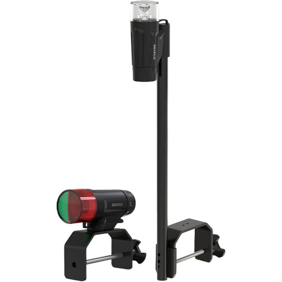SEAFLO 01 Series Portable LED Navigation Light Kit w/ C-Clamp Mount & Telescopic Pole image number 0