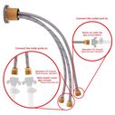Irva 1H Shower Mixer, Thin Wall-Mount Chrome image number 4