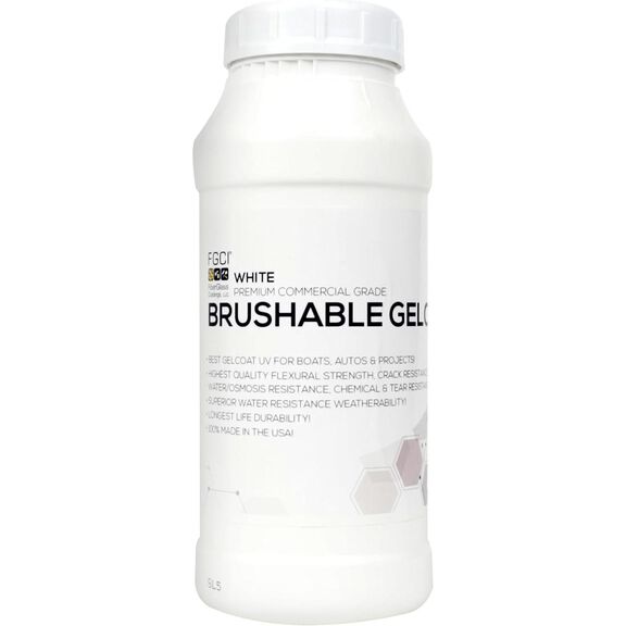 Brushable White Gelcoat Quart Kit image number 5