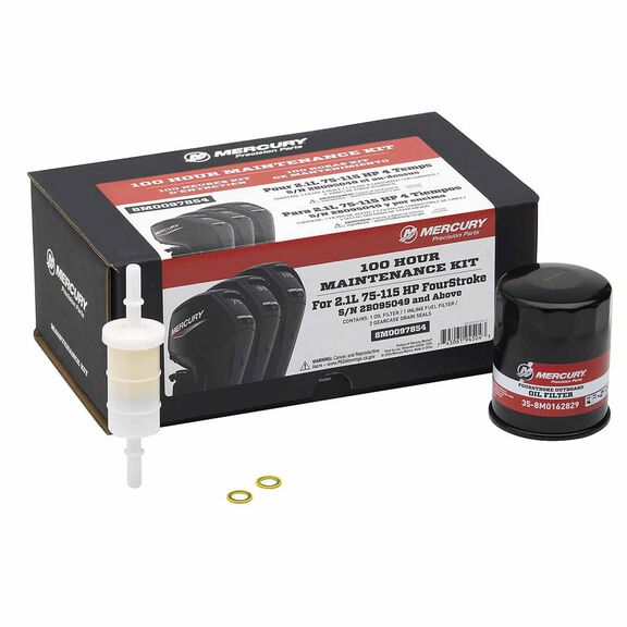 Mercury 2.1L 75-115hp FourStroke 100 Hour Maintenance Kit image number 0
