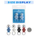 BLUEWING Zirconia Outrigger and Flat Line Release Clip Black 2pcs image number 6