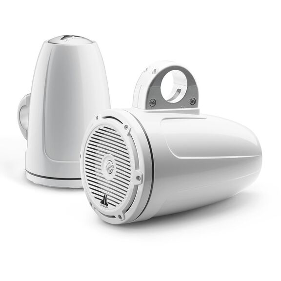M3-770ETXv3-Gw-C-Gw 7.7" Enclosed Marine Coaxial Speaker System, Gloss White, White Classic Grilles image number 0