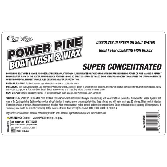 POWER PINE WASH & WAX GAL image number 1