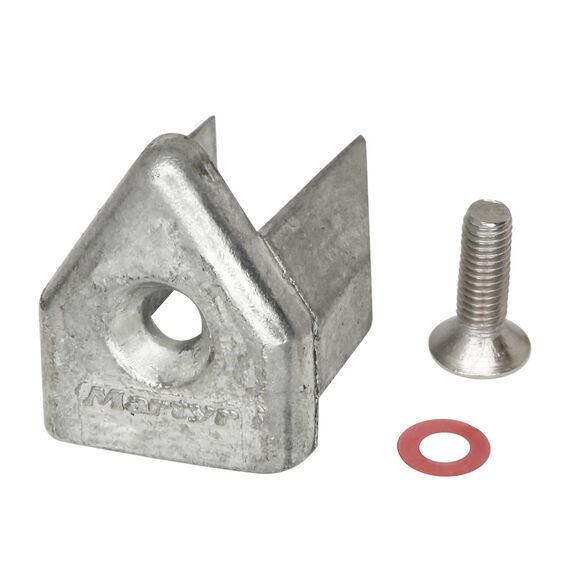 Line Cutter Aluminum Anode, Model A, 0.7" Width, 0.9" L, 0.7" H image number 0