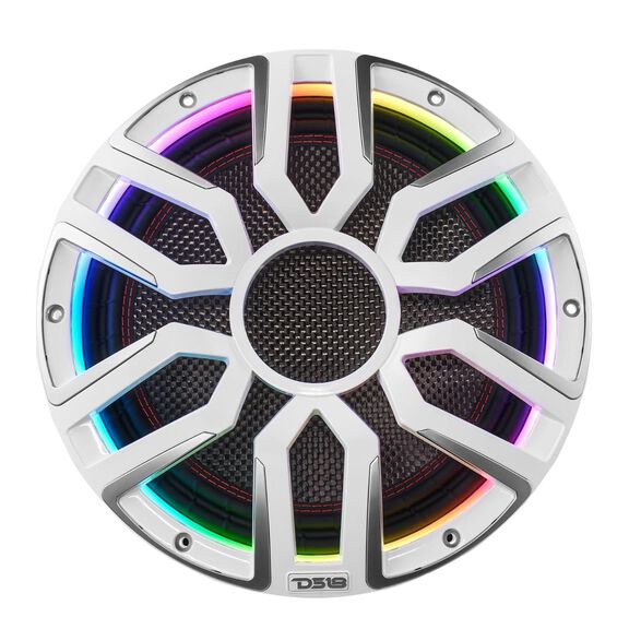 12" Neodymium Marine & Powersport Subwoofer with Digital LED Lights and Carbon Fiber Cone | 800W RMS 4-Ohm image number 2