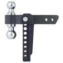 Blackout Series 8,000 lbs/10,000 lbs Adjustable Drop Hitch, 2" & 2-5/16" Ball, 0-8" Drop image number 4