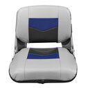 3309-1880 Pro Angler Tour Series Fold Down Boat Seat - Marble / Blueberry / Charcoal image number 1