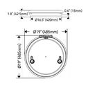 SEAFLO 02-Series 19" Black Aluminum Circular Deck Hatch image number 1