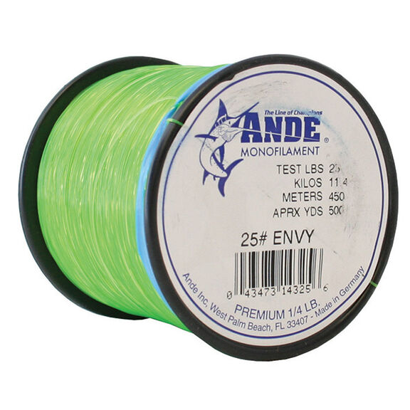 Fil De Pêche Monofilament ANDE Premium - 8 Lb - 1575 Yards (1440m) - Clair - Bobine 1/4lb - Pêche Mer & Eau Douce