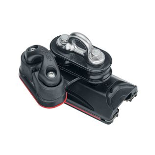 22 mm Small Boat High-Load Traveler Car with Pivoting Sheaves and Cam Cleat