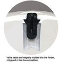 Hull Gard 5-1/2" x 20" Inflatable White Vinyl Boat Fender image number 1