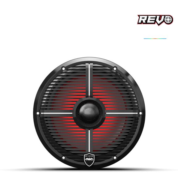Wet Sounds REVO 8 inch High Output Coaxial Speakers w/ XW-Black RGB Grilles image number 1