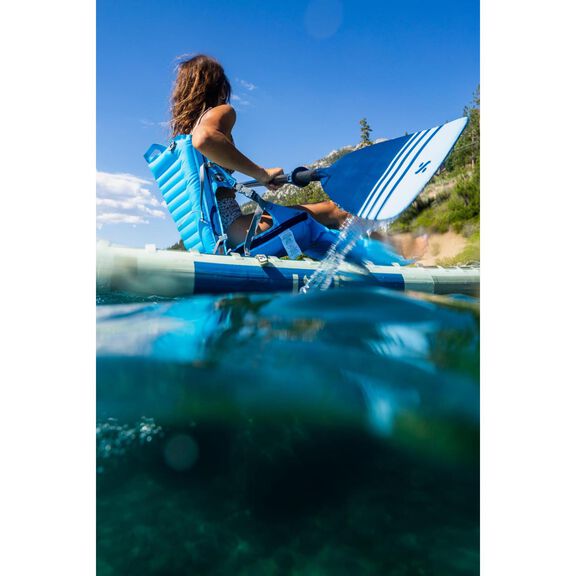 Crazy Creek Inflatable AirCliner Original Chair for Camping, Backpacking, Beaches, Comfort on All Terrains, Adjustable Straps, Compact Design, Dual Purpose, Chair and Pad in one, Big Sky Blue image number 6
