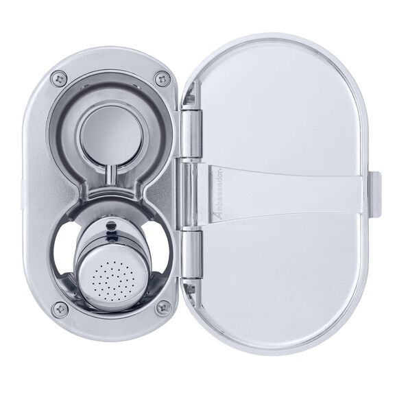 Aidack Transom Shower Hot/Cold Mixer, Chrome Cup & Lid, Small Chrome Sprayer, 6' Stainless Steel Hose, Chrome Aidack Handle image number 6