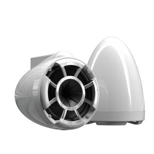 Wet Sounds REV 8 White V2 Revolution Series 8" Marine Tower Speakers with X-Mount Surface Mounts (Pair)
