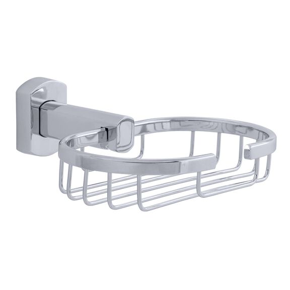 Miah Soap Basket Chrome image number 0