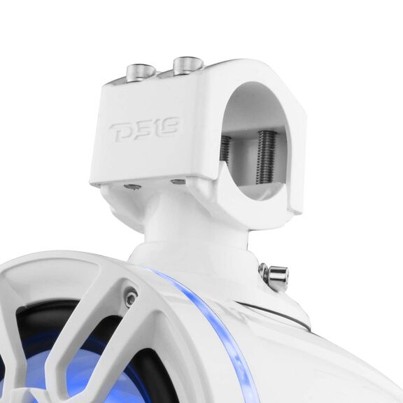 HYDRO 6.5" Marine Tower Speakers with Integrated RGB LED Lights, 300 Watts, White image number 4