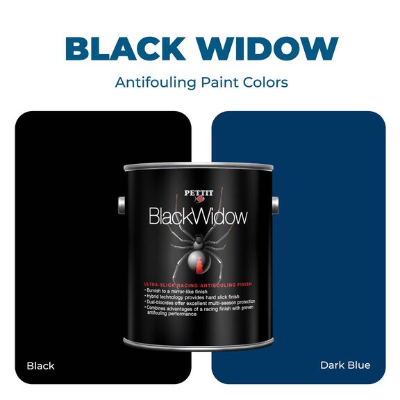 Black Widow Bottom Paint, Black, Gallon image number 4