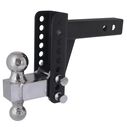 Blackout Series 14,000 lbs Adjustable Drop Hitch, 2" & 2-5/16" Ball, 0-6" Drop image number 0