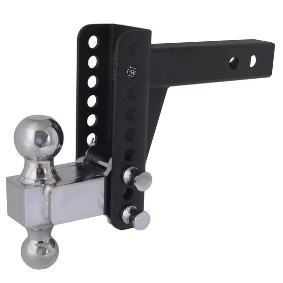 Blackout Series 14,000 lbs Adjustable Drop Hitch, 2" & 2-5/16" Ball, 0-6" Drop image number 0