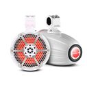 HYDRO 8" Neodymium Marine Tower Speakers with Built-in Passive Radiator, 1" Driver and RGB LED Lights, 550 Watts, White image number 0