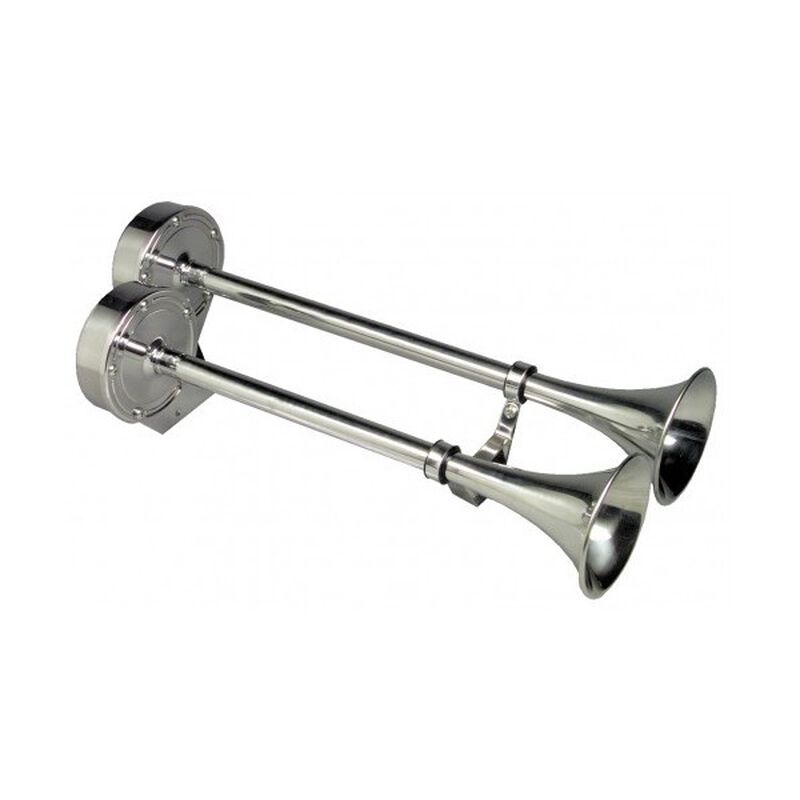 24V Deluxe Stainless Steel Dual Trumpet image number null